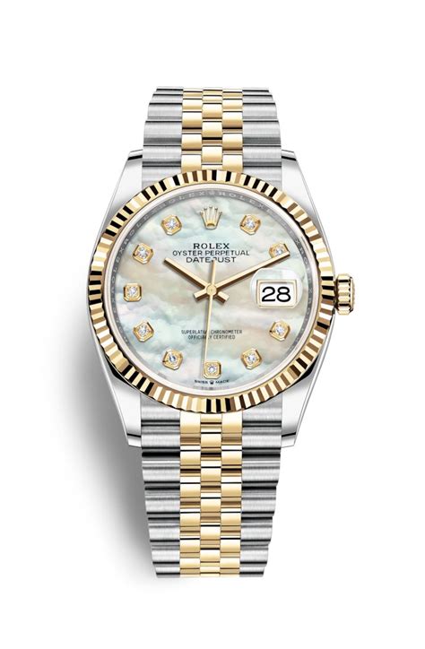 Rolex Datejust 36腕錶：永恒玫瑰金及蠔式鋼 .